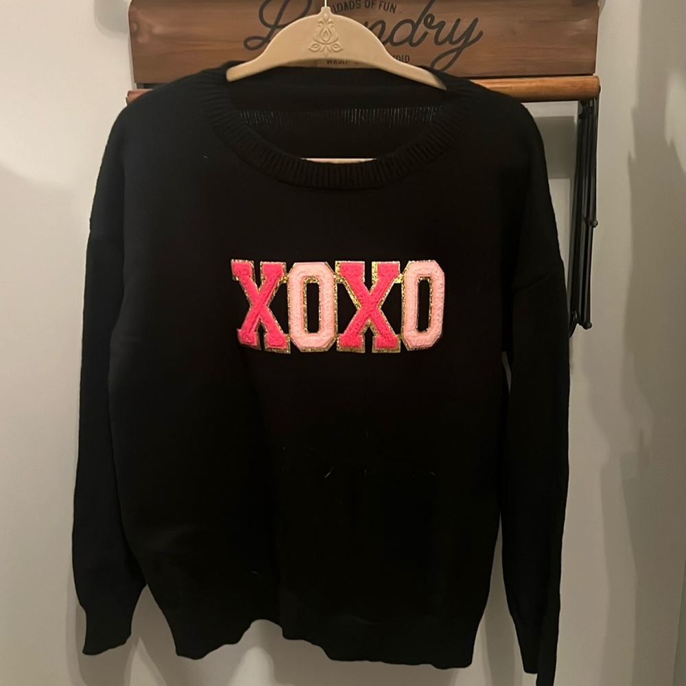 Black XOXO Sweater